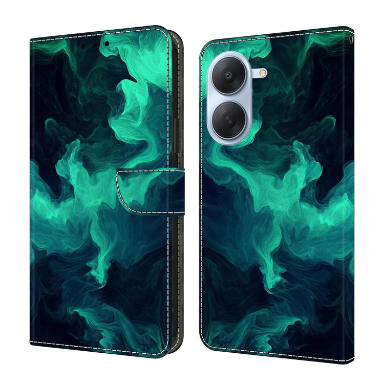 Étui de téléphone en cuir vegan peint effet cristal, Pour Redmi Note 15 5G / 4G Global 164mm, Pour Redmi Note 15 Pro 5G Global 163.6mm, Pour Redmi 15C 5G / 4G EU 173mm, Pour Redmi 15 5G Global / 4G SEA 169.5mm