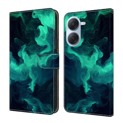 Étui de téléphone en cuir vegan peint effet cristal, Pour Redmi Note 15 5G / 4G Global 164mm, Pour Redmi Note 15 Pro 5G Global 163.6mm, Pour Redmi 15C 5G / 4G EU 173mm, Pour Redmi 15 5G Global / 4G SEA 169.5mm
