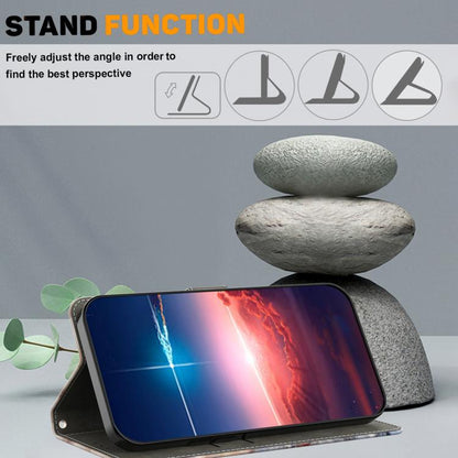 Coque de téléphone en cuir végétalien peint effet cristal, pour Redmi 14C 4G, pour Redmi 13C 4G / 5G, pour Redmi K70E / Poco X6 Pro