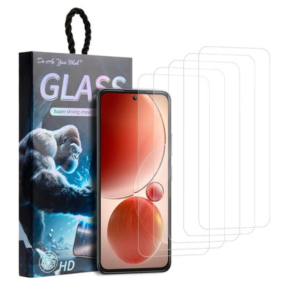5pcs / Pack Do As You Wish HD Tempered Glass Film, For Itel S25, For Itel S24, For Itel A70