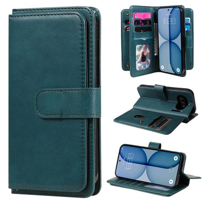 Multi-Function Wallet 10 Card Slots Leather Phone Case, For Nothing Phone 4a Pro, For Nothing Phone 4a