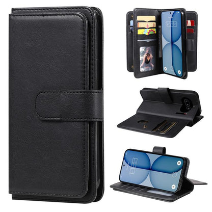 Multi-Function Wallet 10 Card Slots Leather Phone Case, For Nothing Phone 4a Pro, For Nothing Phone 4a