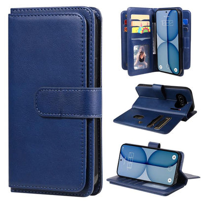 Multi-Function Wallet 10 Card Slots Leather Phone Case, For Nothing Phone 4a Pro, For Nothing Phone 4a