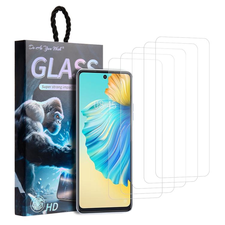 5pcs / Pack Do As You Wish HD Tempered Glass Film, For Tecno Pop 10C 4G, For Tecno Spark 40 4G, For Tecno Pova 7 Ultra 5G, For Tecno Pova 7 4G, For Tecno Spark 30 Pro, For Tecno Spark 30 4G, For Tecno Pop 9 5G, For Tecno Spark Go 2025                  ...