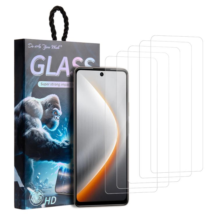 5pcs / Pack Do As You Wish HD Tempered Glass Film, For Tecno Pop 10C 4G, For Tecno Spark 40 4G, For Tecno Pova 7 Ultra 5G, For Tecno Pova 7 4G, For Tecno Spark 30 Pro, For Tecno Spark 30 4G, For Tecno Pop 9 5G, For Tecno Spark Go 2025                  ...