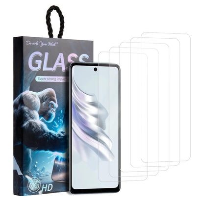 5pcs / Pack Do As You Wish HD Tempered Glass Film, For Tecno Pop 10C 4G, For Tecno Spark 40 4G, For Tecno Pova 7 Ultra 5G, For Tecno Pova 7 4G, For Tecno Spark 30 Pro, For Tecno Spark 30 4G, For Tecno Pop 9 5G, For Tecno Spark Go 2025                  ...