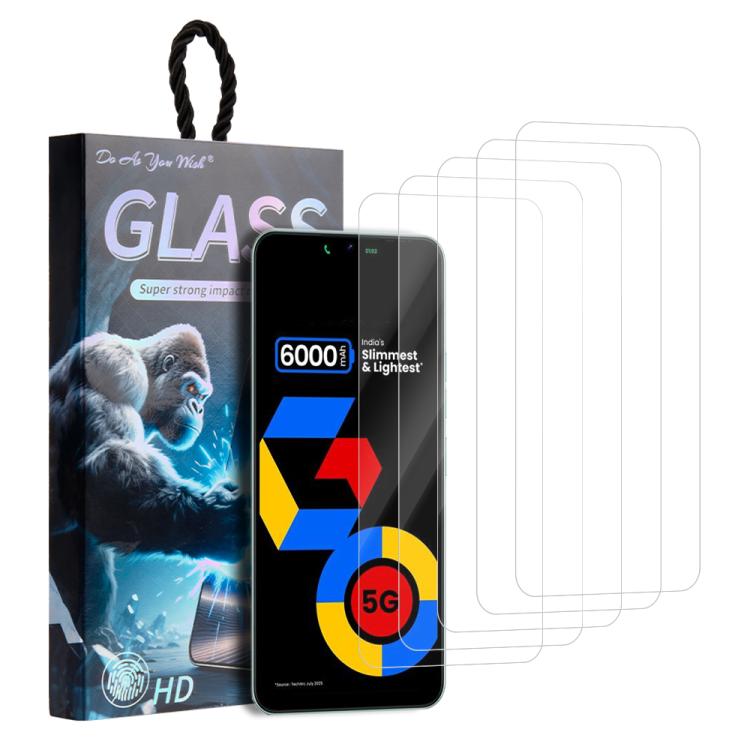 5pcs / Pack Do As You Wish HD Tempered Glass Film, For Tecno Pop 10C 4G, For Tecno Spark 40 4G, For Tecno Pova 7 Ultra 5G, For Tecno Pova 7 4G, For Tecno Spark 30 Pro, For Tecno Spark 30 4G, For Tecno Pop 9 5G, For Tecno Spark Go 2025                  ...