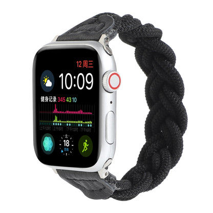 Bracelet de montre tissé élastique pour Apple Watch Series 6 et SE et 5 et 4 40 mm / 3 et 2 et 1 38 mm, 120 mm, 130 mm, 150 mm, 160 mm