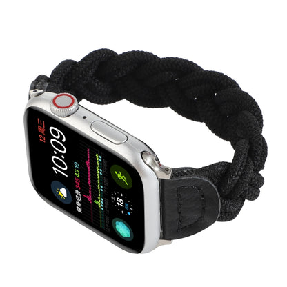 Bracelet de montre tissé élastique pour Apple Watch Series 6 et SE et 5 et 4 40 mm / 3 et 2 et 1 38 mm, 120 mm, 130 mm, 150 mm, 160 mm