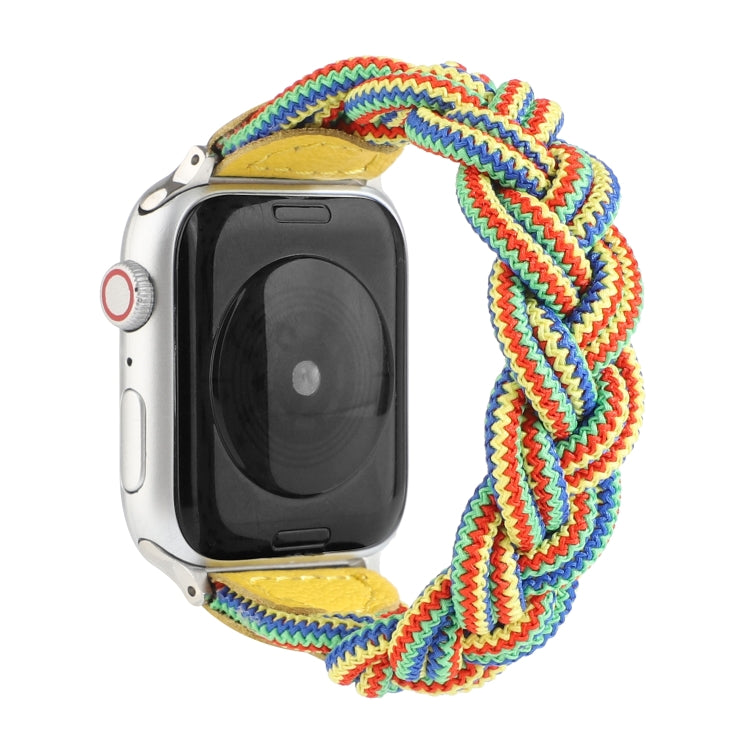 Bracelet de montre tissé élastique pour Apple Watch Series 6 et SE et 5 et 4 40 mm / 3 et 2 et 1 38 mm, 120 mm, 130 mm, 150 mm, 160 mm