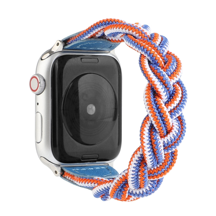 Bracelet de montre tissé élastique pour Apple Watch Series 6 et SE et 5 et 4 40 mm / 3 et 2 et 1 38 mm, 120 mm, 130 mm, 150 mm, 160 mm