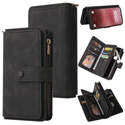 Skin Feel Multi Card Slots Zipper Wallet Leather Phone Case, For Nothing Phone 4a Pro, For Nothing Phone 4a