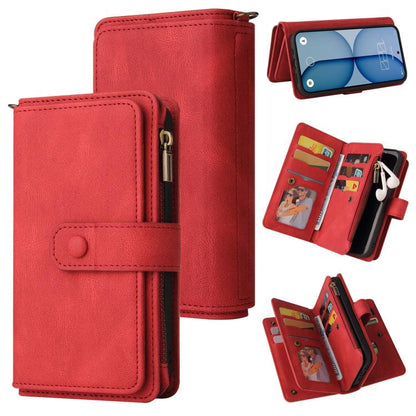 Skin Feel Multi Card Slots Zipper Wallet Leather Phone Case, For Nothing Phone 4a Pro, For Nothing Phone 4a