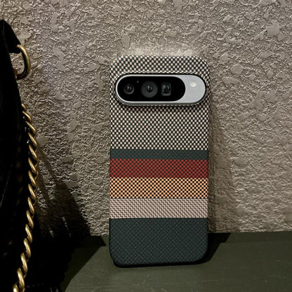 Water Transfer Printing Double-sided Skin Feel Striped Magnetic PC Phone Case, For Google Pixel 10 Pro XL, For Google Pixel 10 Pro / 10, For Google Pixel 9 Pro XL, For Google Pixel 9 Pro / 9