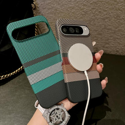 Water Transfer Printing Double-sided Skin Feel Striped Magnetic PC Phone Case, For Google Pixel 10 Pro XL, For Google Pixel 10 Pro / 10, For Google Pixel 9 Pro XL, For Google Pixel 9 Pro / 9
