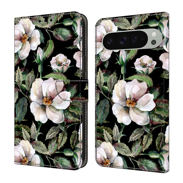 Crystal-Like Painted Vegan Leather Phone Case, For Google Pixel 9 Pro, For Google Pixel 9, For Google Pixel 8a, For Google Pixel 8 Pro, For Google Pixel 8