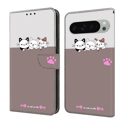 Crystal-Like Painted Vegan Leather Phone Case, For Google Pixel 9 Pro, For Google Pixel 9, For Google Pixel 8a, For Google Pixel 8 Pro, For Google Pixel 8