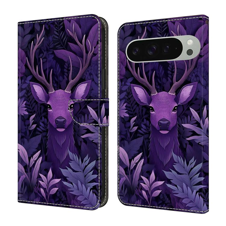 Crystal-Like Painted Vegan Leather Phone Case, For Google Pixel 10a, For Google Pixel 10 Pro XL, For Google Pixel 10 Pro, For Google Pixel 10, For Google Pixel 9a, For Google Pixel 9 Pro XL