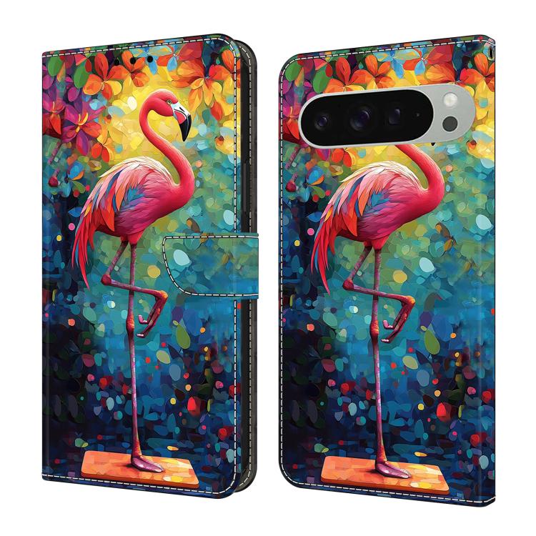 Crystal-Like Painted Vegan Leather Phone Case, For Google Pixel 10a, For Google Pixel 10 Pro XL, For Google Pixel 10 Pro, For Google Pixel 10, For Google Pixel 9a, For Google Pixel 9 Pro XL