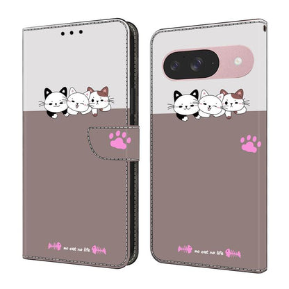 Crystal-Like Painted Vegan Leather Phone Case, For Google Pixel 9 Pro, For Google Pixel 9, For Google Pixel 8a, For Google Pixel 8 Pro, For Google Pixel 8