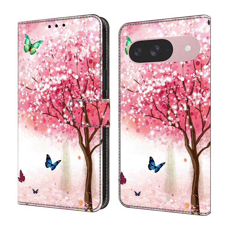 Crystal-Like Painted Vegan Leather Phone Case, For Google Pixel 9 Pro, For Google Pixel 9, For Google Pixel 8a, For Google Pixel 8 Pro, For Google Pixel 8