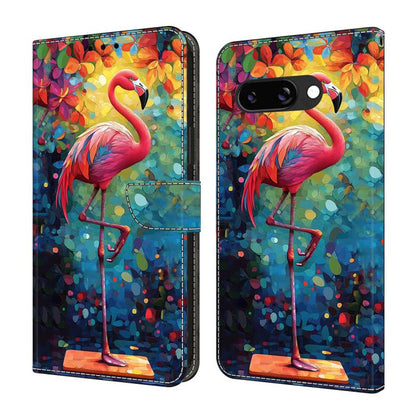 Crystal-Like Painted Vegan Leather Phone Case, For Google Pixel 10a, For Google Pixel 10 Pro XL, For Google Pixel 10 Pro, For Google Pixel 10, For Google Pixel 9a, For Google Pixel 9 Pro XL