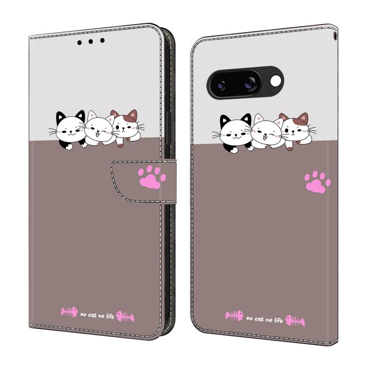 Crystal-Like Painted Vegan Leather Phone Case, For Google Pixel 10a, For Google Pixel 10 Pro XL, For Google Pixel 10 Pro, For Google Pixel 10, For Google Pixel 9a, For Google Pixel 9 Pro XL