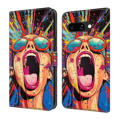 Crystal-Like Painted Vegan Leather Phone Case, For Google Pixel 10a, For Google Pixel 10 Pro XL, For Google Pixel 10 Pro, For Google Pixel 10, For Google Pixel 9a, For Google Pixel 9 Pro XL