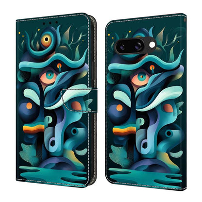 Crystal-Like Painted Vegan Leather Phone Case, For Google Pixel 10a, For Google Pixel 10 Pro XL, For Google Pixel 10 Pro, For Google Pixel 10, For Google Pixel 9a, For Google Pixel 9 Pro XL