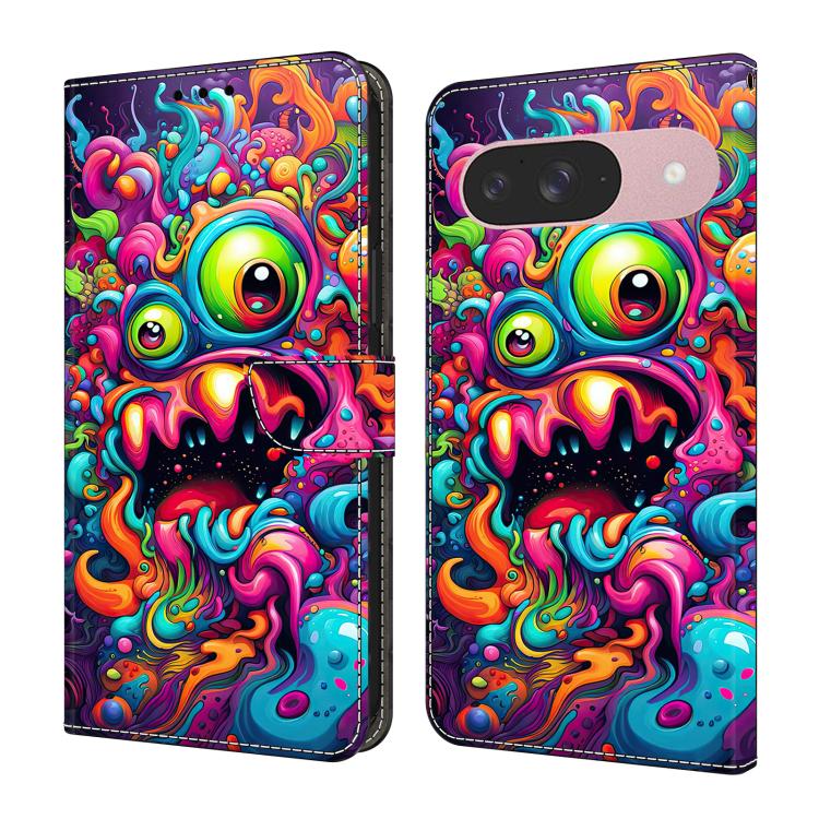 Crystal-Like Painted Vegan Leather Phone Case, For Google Pixel 10a, For Google Pixel 10 Pro XL, For Google Pixel 10 Pro, For Google Pixel 10, For Google Pixel 9a, For Google Pixel 9 Pro XL