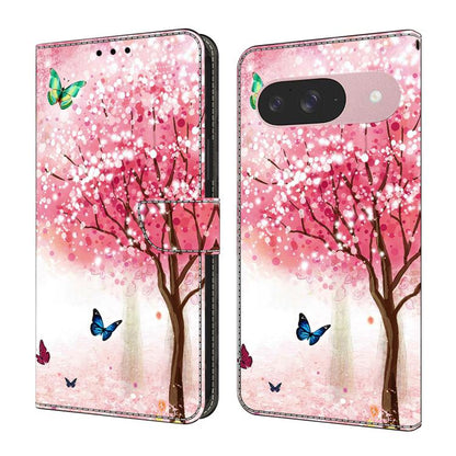 Crystal-Like Painted Vegan Leather Phone Case, For Google Pixel 10a, For Google Pixel 10 Pro XL, For Google Pixel 10 Pro, For Google Pixel 10, For Google Pixel 9a, For Google Pixel 9 Pro XL