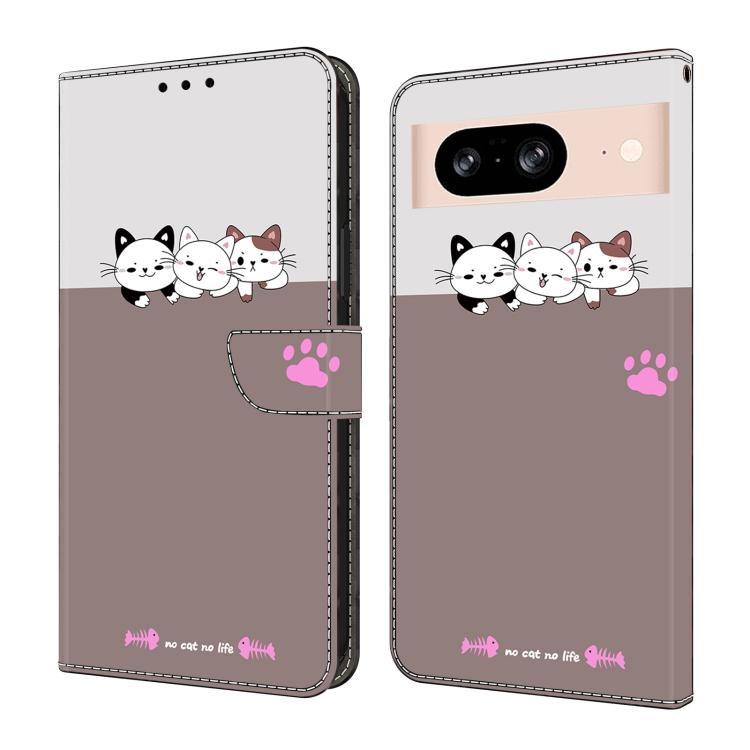 Crystal-Like Painted Vegan Leather Phone Case, For Google Pixel 9 Pro, For Google Pixel 9, For Google Pixel 8a, For Google Pixel 8 Pro, For Google Pixel 8