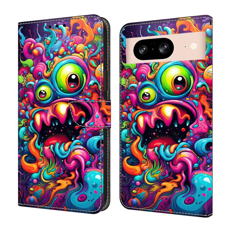 Crystal-Like Painted Vegan Leather Phone Case, For Google Pixel 9 Pro, For Google Pixel 9, For Google Pixel 8a, For Google Pixel 8 Pro, For Google Pixel 8