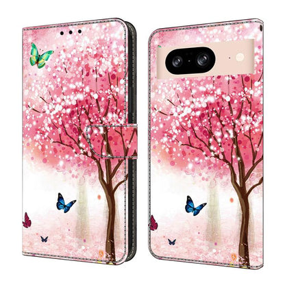 Crystal-Like Painted Vegan Leather Phone Case, For Google Pixel 9 Pro, For Google Pixel 9, For Google Pixel 8a, For Google Pixel 8 Pro, For Google Pixel 8