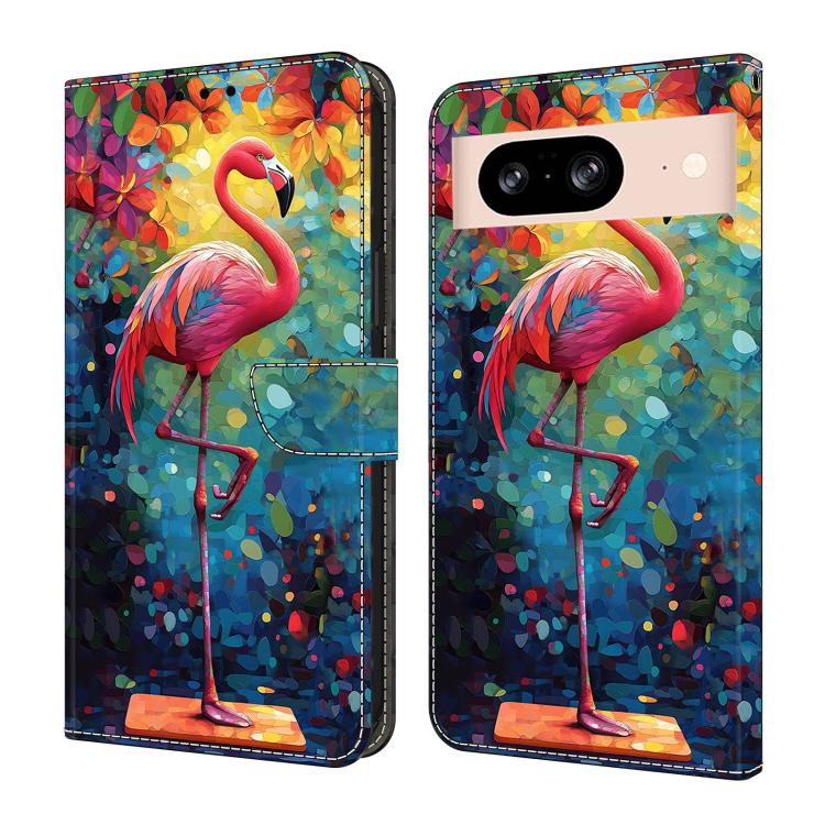 Crystal-Like Painted Vegan Leather Phone Case, For Google Pixel 9 Pro, For Google Pixel 9, For Google Pixel 8a, For Google Pixel 8 Pro, For Google Pixel 8