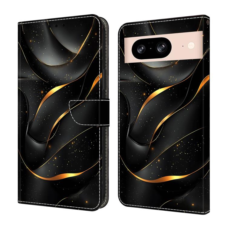 Crystal-Like Painted Vegan Leather Phone Case, For Google Pixel 9 Pro, For Google Pixel 9, For Google Pixel 8a, For Google Pixel 8 Pro, For Google Pixel 8