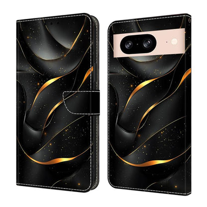 Crystal-Like Painted Vegan Leather Phone Case, For Google Pixel 9 Pro, For Google Pixel 9, For Google Pixel 8a, For Google Pixel 8 Pro, For Google Pixel 8