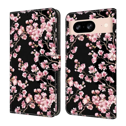 Crystal-Like Painted Vegan Leather Phone Case, For Google Pixel 9 Pro, For Google Pixel 9, For Google Pixel 8a, For Google Pixel 8 Pro, For Google Pixel 8