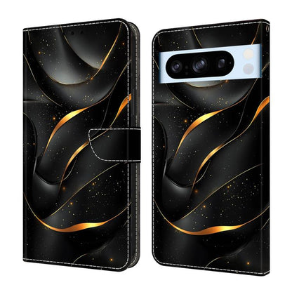 Crystal-Like Painted Vegan Leather Phone Case, For Google Pixel 9 Pro, For Google Pixel 9, For Google Pixel 8a, For Google Pixel 8 Pro, For Google Pixel 8