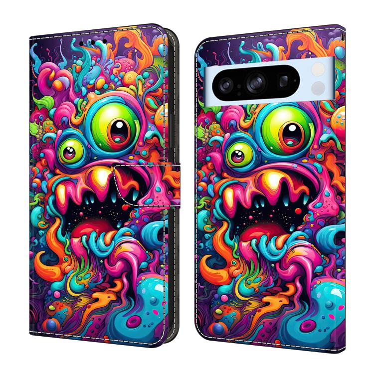 Crystal-Like Painted Vegan Leather Phone Case, For Google Pixel 9 Pro, For Google Pixel 9, For Google Pixel 8a, For Google Pixel 8 Pro, For Google Pixel 8