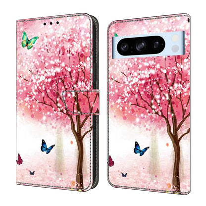 Crystal-Like Painted Vegan Leather Phone Case, For Google Pixel 9 Pro, For Google Pixel 9, For Google Pixel 8a, For Google Pixel 8 Pro, For Google Pixel 8