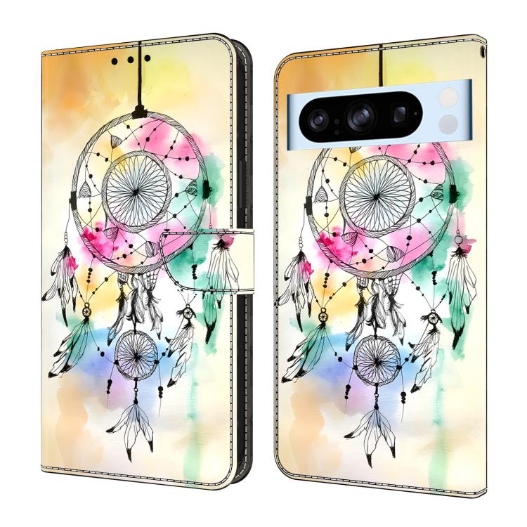 Crystal-Like Painted Vegan Leather Phone Case, For Google Pixel 9 Pro, For Google Pixel 9, For Google Pixel 8a, For Google Pixel 8 Pro, For Google Pixel 8