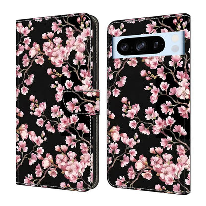 Crystal-Like Painted Vegan Leather Phone Case, For Google Pixel 9 Pro, For Google Pixel 9, For Google Pixel 8a, For Google Pixel 8 Pro, For Google Pixel 8