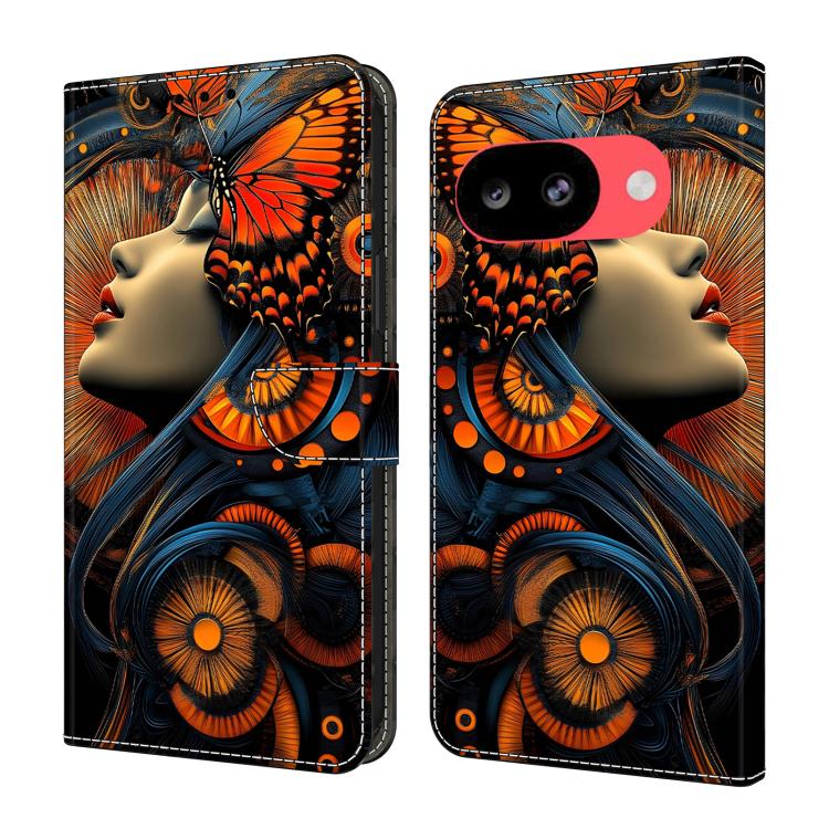 Crystal-Like Painted Vegan Leather Phone Case, For Google Pixel 10a, For Google Pixel 10 Pro XL, For Google Pixel 10 Pro, For Google Pixel 10, For Google Pixel 9a, For Google Pixel 9 Pro XL