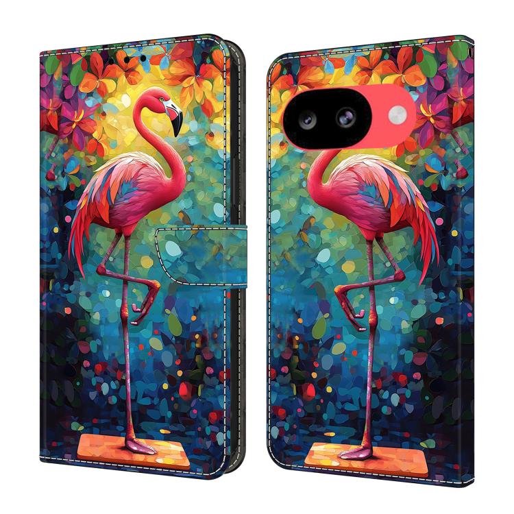 Crystal-Like Painted Vegan Leather Phone Case, For Google Pixel 10a, For Google Pixel 10 Pro XL, For Google Pixel 10 Pro, For Google Pixel 10, For Google Pixel 9a, For Google Pixel 9 Pro XL