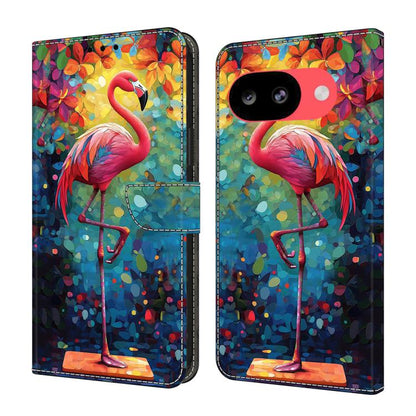 Crystal-Like Painted Vegan Leather Phone Case, For Google Pixel 10a, For Google Pixel 10 Pro XL, For Google Pixel 10 Pro, For Google Pixel 10, For Google Pixel 9a, For Google Pixel 9 Pro XL