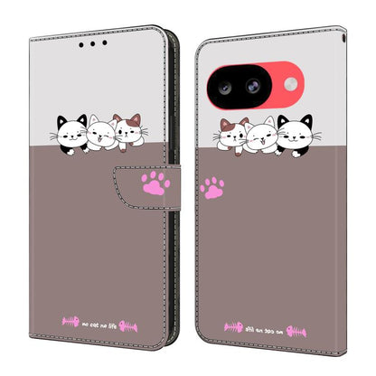 Crystal-Like Painted Vegan Leather Phone Case, For Google Pixel 10a, For Google Pixel 10 Pro XL, For Google Pixel 10 Pro, For Google Pixel 10, For Google Pixel 9a, For Google Pixel 9 Pro XL