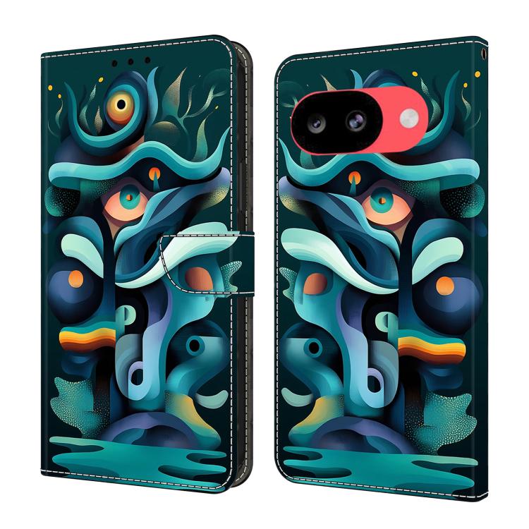 Crystal-Like Painted Vegan Leather Phone Case, For Google Pixel 10a, For Google Pixel 10 Pro XL, For Google Pixel 10 Pro, For Google Pixel 10, For Google Pixel 9a, For Google Pixel 9 Pro XL