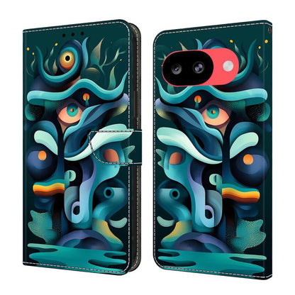 Crystal-Like Painted Vegan Leather Phone Case, For Google Pixel 10a, For Google Pixel 10 Pro XL, For Google Pixel 10 Pro, For Google Pixel 10, For Google Pixel 9a, For Google Pixel 9 Pro XL