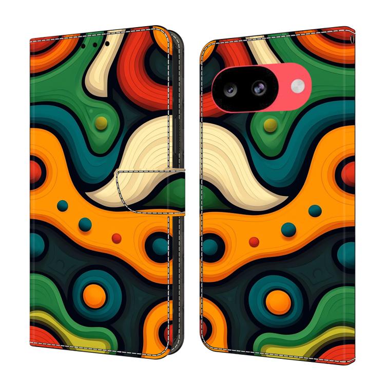 Crystal-Like Painted Vegan Leather Phone Case, For Google Pixel 10a, For Google Pixel 10 Pro XL, For Google Pixel 10 Pro, For Google Pixel 10, For Google Pixel 9a, For Google Pixel 9 Pro XL